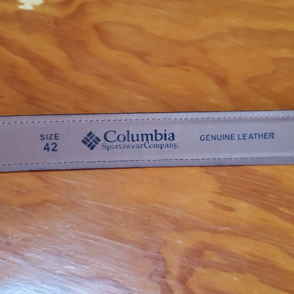 Columbia Brown Leather Belt Size 42